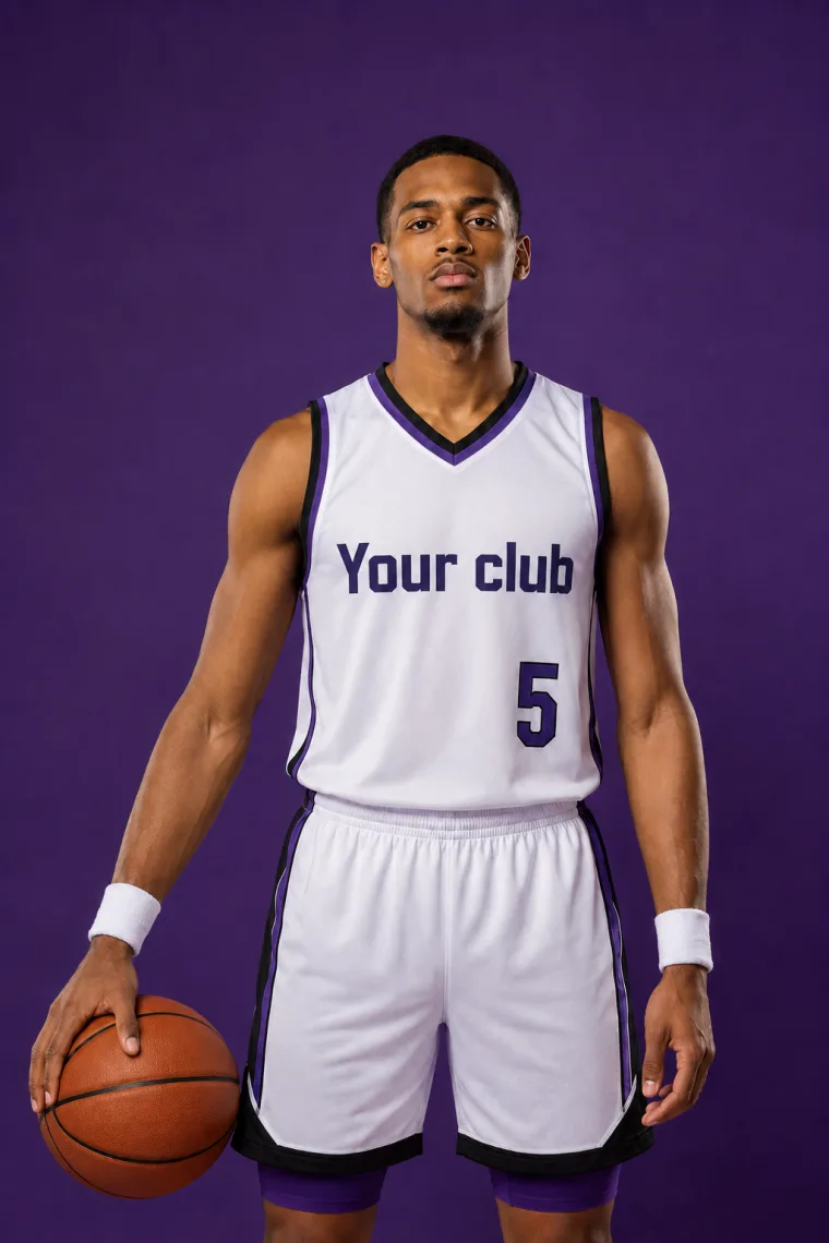 Tenue de basket personnalisée aux couleurs du club